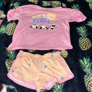 Wonder Nation Pink Pajama Set